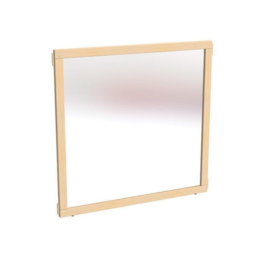 Jonti-Craft Mirror Classroom Divider Panel - KYDZ Suite® A-height, 36-inch wide, lightweight wooden frame with a large mirror surface, ideal for educational environments.