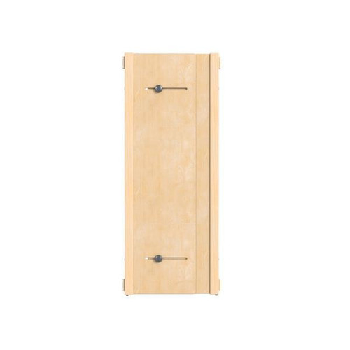 Jonti-Craft Accordion Classroom Divider Panel - KYDZ Suite® S-height - 16-24" Wide, light wood-colored accordion panel with adjustable knobs for flexible room partitioning.