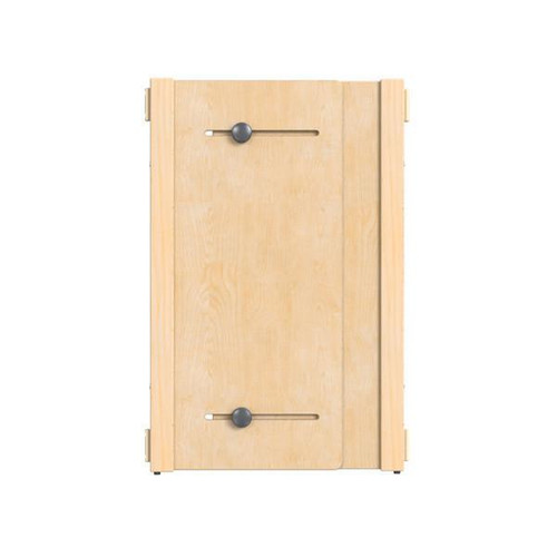 Jonti-Craft Accordion Classroom Divider Panel - KYDZ Suite® E-height - 16-24" Wide, wooden foldable educational divider with adjustable knobs for classroom organization.