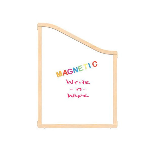 Jonti-Craft Magnetic Write-n-Wipe Cascade Classroom Divider Panel - KYDZ Suite® - 36" Wide, wooden-framed educational classroom partition with writable and magnetic surface.