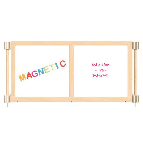 Jonti-Craft Upper Deck Magnetic Write-n-Wipe Room Divider - KYDZ Suite®, wooden room divider with magnetic and wipeable surfaces, ideal for classrooms or learning spaces.