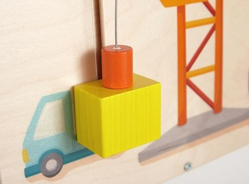 Construction Crane Sensory Wall Panel 1