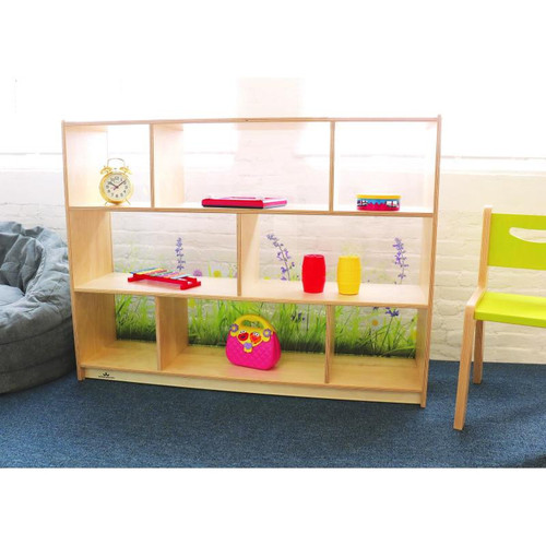 Nature View Acrylic Back Cabinet 36" H 1