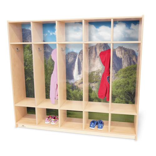 Whitney Brothers Nature View Five Section Coat Locker - WB0852