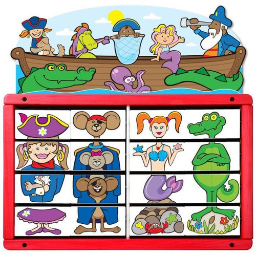Playscapes Scallywaggles Activity Wall Panel Toy, colorful children's activity board with various character and animal images for educational play.