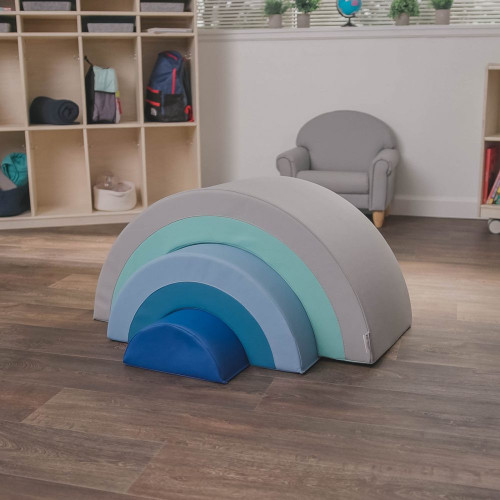 Rainbow Arch Trio Soft Play Climber, Tranquility 1