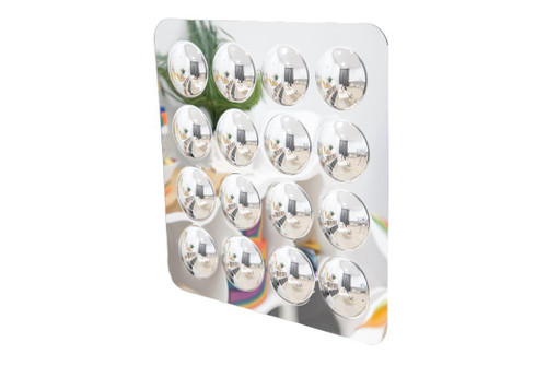 SPARK & WOW Acrylic Bubble Mirror -16 Large Bubbles, decorative acrylic wall mirror with 16 large reflective bubbles for home decor.