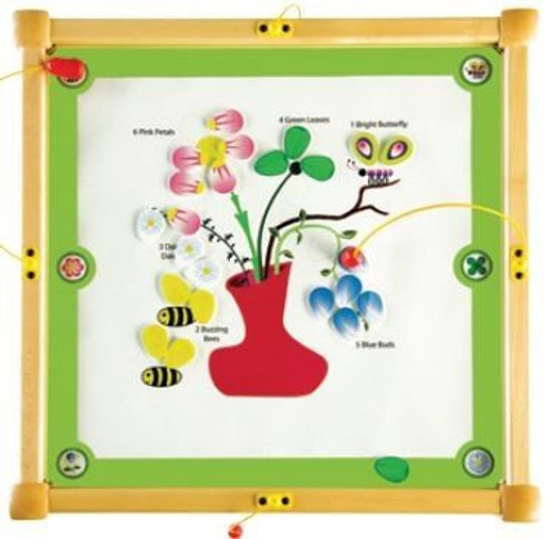 Square Bees & Flowers Play From The Top Game Table 