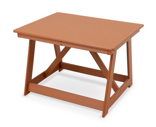 Jonti-Craft EverPlay Small Outdoor Table, compact wooden children's table for outdoor play and activities.