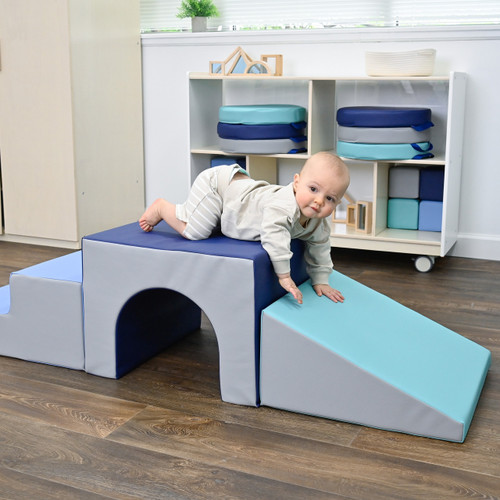 Tranquility Soft Play Tunnel Climber with baby