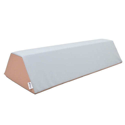 Children's Factory Soft Balance Beam, Elements, light blue and pink foam balance beam for kids' indoor play and physical development.