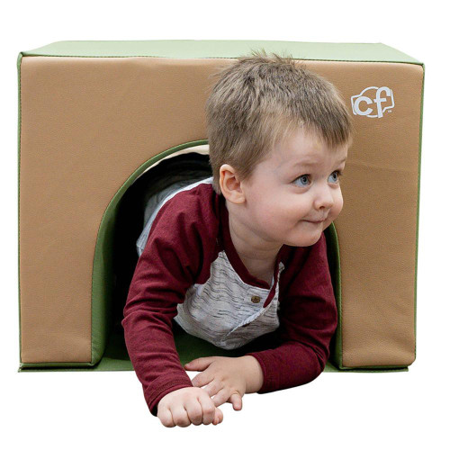 Children's Factory Crawl Through Tunnel, Woodland, a soft padded play tunnel for children to crawl through designed with a woodland theme.