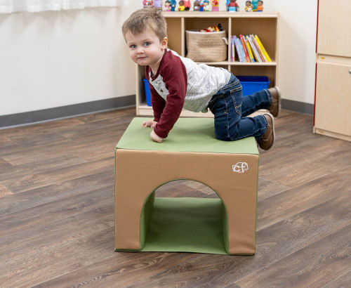 Children's Factory Crawl Through Tunnel, Woodland, a soft play tunnel for kids to crawl through in a woodland theme.
