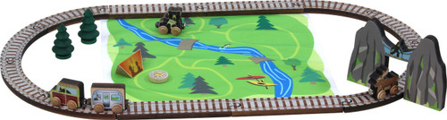 Mountain Adventure Wooden Train Set