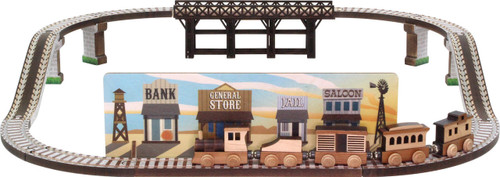 Old West Wooden Train Set