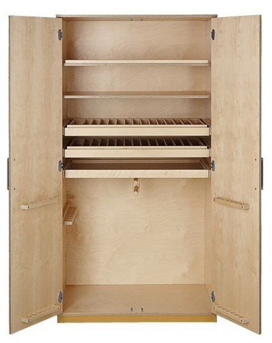 Move Upp Tall Gymnastics Storage Cabinet Empty