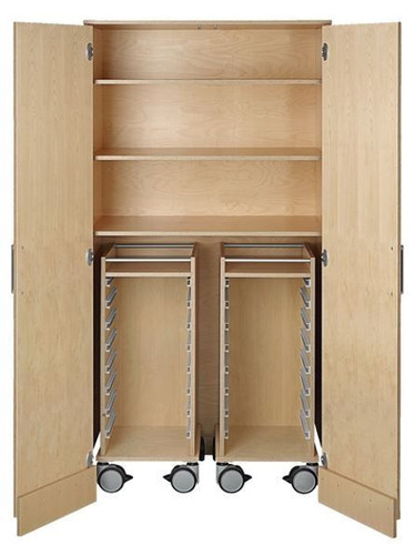 Move Upp Tall Rolling Cart Material Cabinet