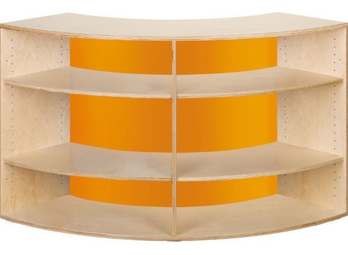 Move Upp Quadrant Curved Bookshelf - Acrylic Inside Radius