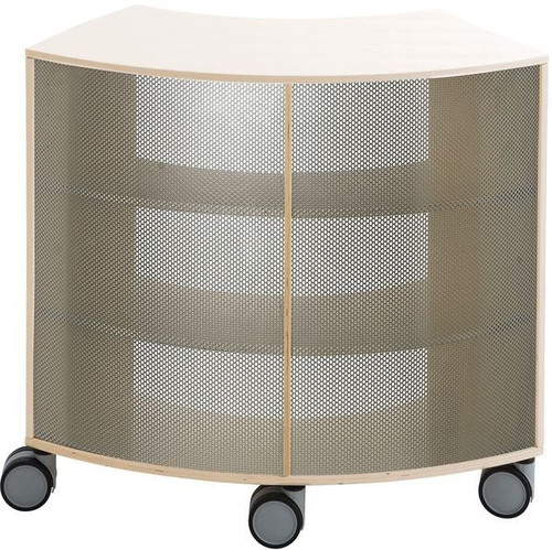 Move Upp Curved Bookshelf - Metal Outside Radius
