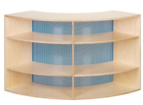 Move Upp Quadrant Curved Bookshelf - Metal Inside Radius