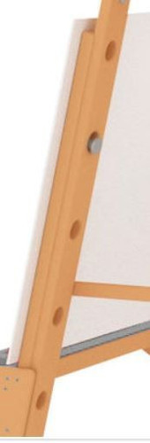 Tall Children's Wooden Easel, Double-Sided, Height-Adjustable
