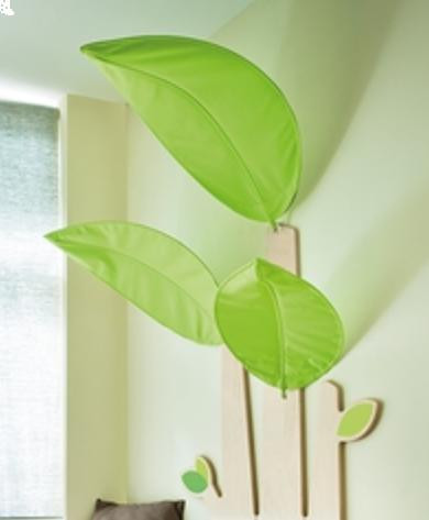 HABA Pro Grow.upp Wall Tree Canopy, green leaf-shaped wall decor for children's room.