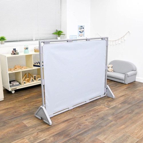 Children's Factory Elements Big Screen Fog Blue PlayPanel, navy blue play panel with fog design for children's play and development.