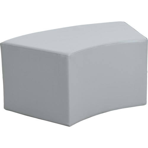 Moje Bambino Paolo Short Curved Foam Bench Seats, white upholstered foam seating furniture with a curved design for contemporary interior decor.