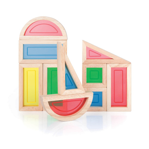 Rainbow Wooden Blocks - 10 pc. set
