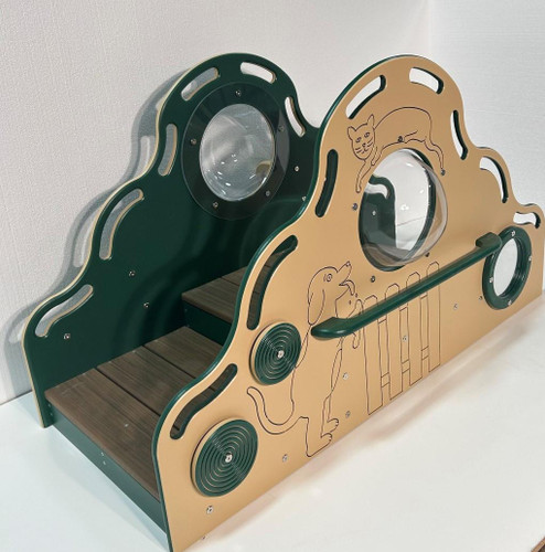 Strictly For Kids Cruise 'n Climb Infant/Toddler Fun Station, colorful playground equipment for young children with climbing features and tunnels.