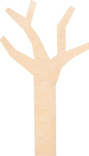 Moje Bambino Woodland Tree Wall Decor, wooden tree-shaped wall decor piece for children's room.