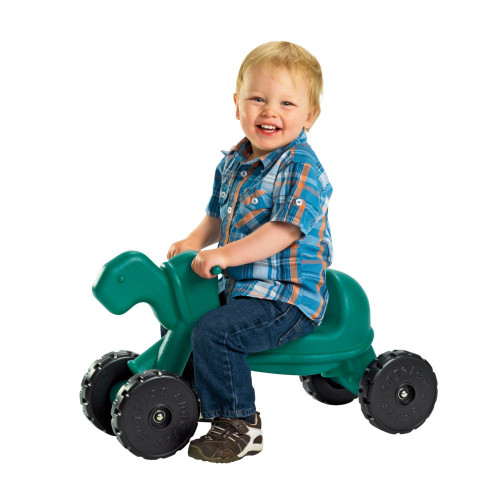 Tortoise Ride-On Toddler Scooter with boy