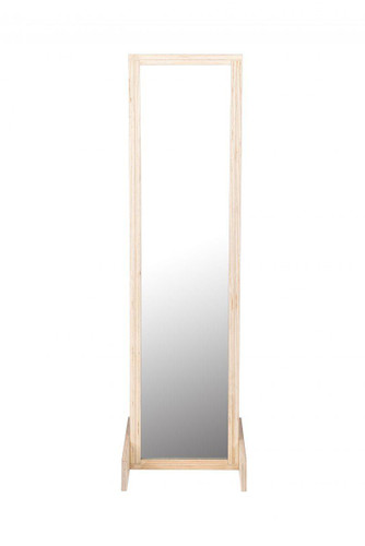 Angeles 2-Position Dress Up Mirror - RTA, full-length wooden standing mirror with dual tilting positions for dressing and grooming.