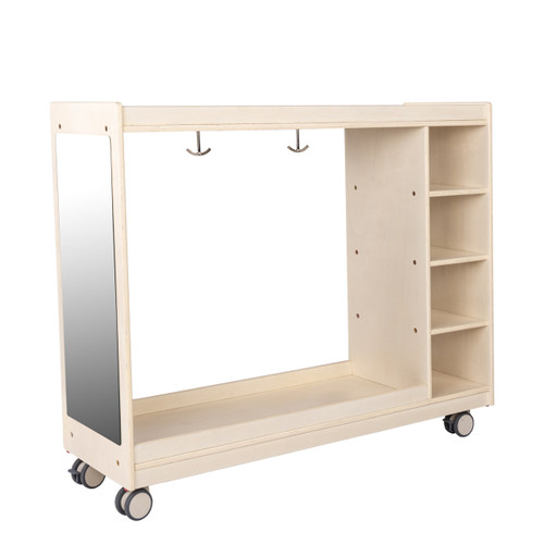 Mobile Dress Up Storage with Mirrors – Assembled