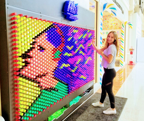 LiteZilla Giant Lite Brite - 8' x 5' Teenage girl