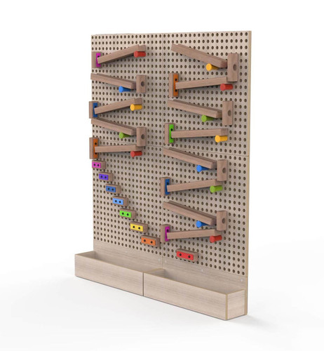 KidWorx Musical Marble Run Wall - STEM Xylophone Toy Panel