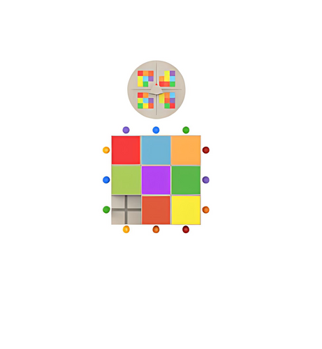 Kidworx™ Grid Glider Tile Challenge Wall Game