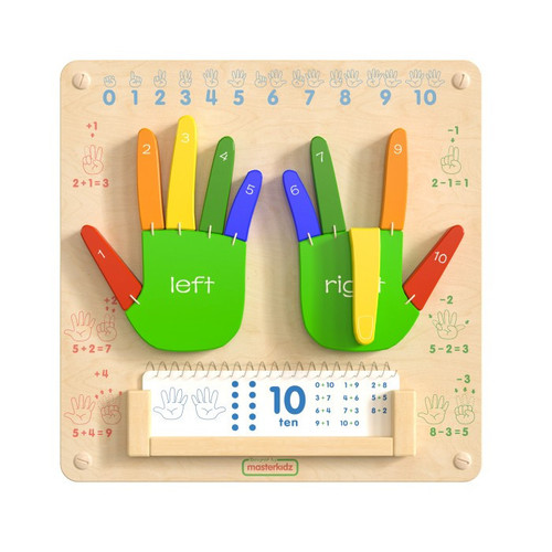 Bright Beginnings Wooden STEAM Counting Wall Activity Board