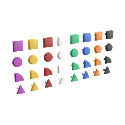 Bright Beginnings Shape Set for Modular STEAM Wall Systems - 256 Pack