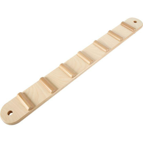 Moje Bambino Rollers Balancing Board, light wooden balancing board with multiple rounded rollers for kids' indoor play and balance development.