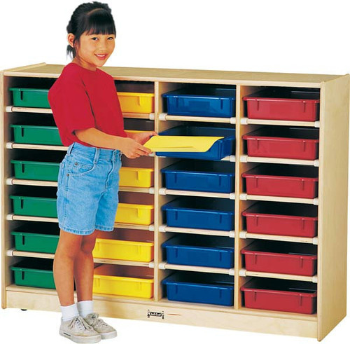 Jonti-Craft 24 Paper-Tray Mobile Storage with or without Paper Trays - 0624JC