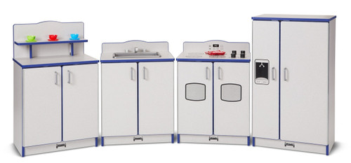 Jonti-Craft Culinary Creations Play Kitchen 4 Piece Set - Rainbow Accents - 2411JCWW***