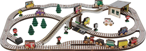 Maple Landmark Town Wooden Train Set - MLM-11240