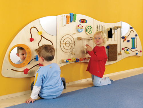 Sensory Learning Wall "Left Quarter Circle" Wall Toy