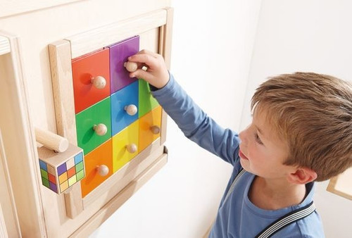 Colorful Squares Activity Sensory Wall Toy - 23145