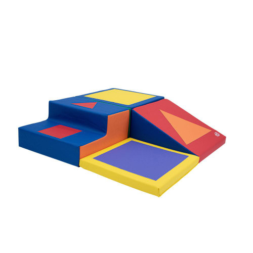 Children's Factory Shape and Play Foam Climbing Blocks, colorful soft foam climbing blocks with different shapes including square, rectangle, and triangle for children's play and motor skill development. Children's Factory Shape and Play Foam Climbing Blocks, colorful soft foam climbing blocks with different shapes including square, rectangle, and triangle for children's play and motor skill development.