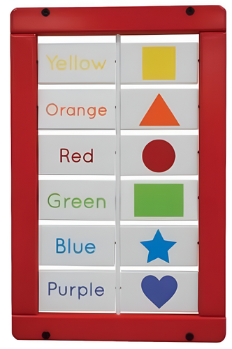 Colors and Shapes Matching Blocks Activity Wall Panel