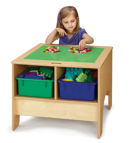 Jonti-Craft KYDZ Building Table -  Preschool or Traditional Brick Compatible - 57440JC