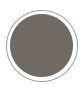 Frame It All Weathered Wood Curved Playground Border Kit 64' - 1" Profile, round swatch of the product's weathered wood finish.