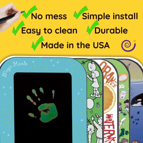 Playscapes Alphabet Magic Hands On Wall Toy, colorful educational wall toy with alphabet and hand print design for kids' learning and play.